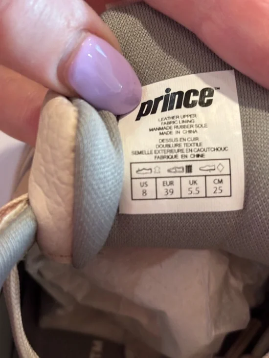 Prince Beige and Pink Casual Sneakers - Picture 4 of 8